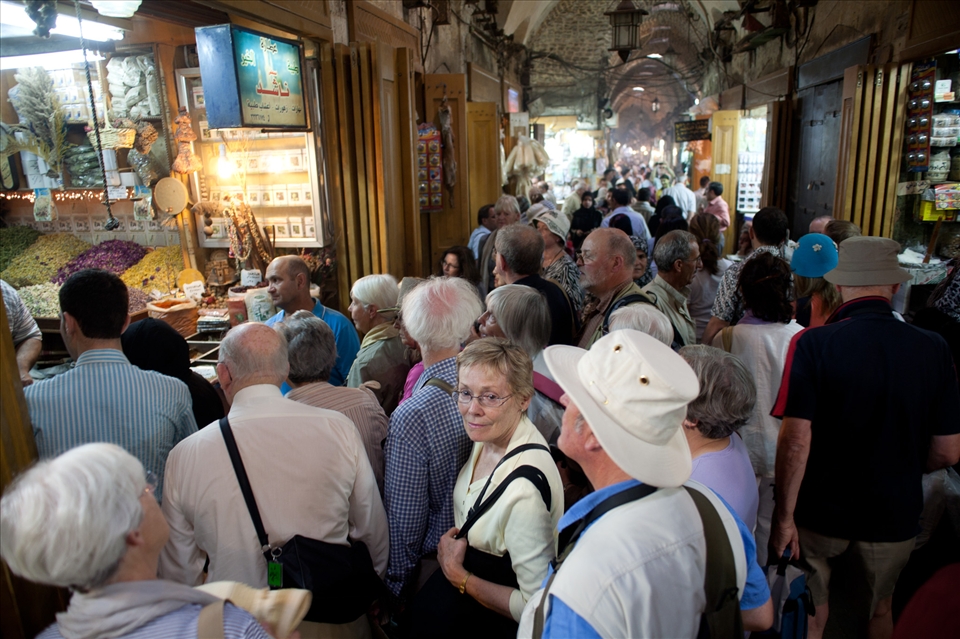 Hundreds of visitors, traders and shoppers would daily fill up the alleyways and famous covered streets of the souk. Today they lay deserted and in ruins.