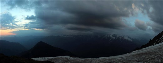 Cloudy Evening at Nagaru Camp Sar Pass trek