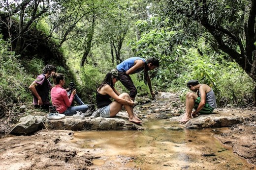 Taking time to share with nature.