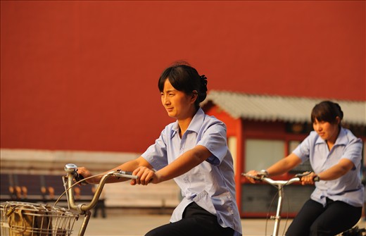 Ciclying in Forbidden City - Beijing