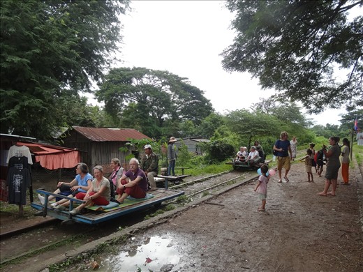 Other trains leaving village for return trip