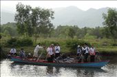 Children coming home from school (5.30pm) by bike and then boat: by gina_holley, Views[909]