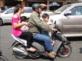 Only 4 on this motorbike. Dad has helmet, rest of the family has none!: by gina_holley, Views[1274]