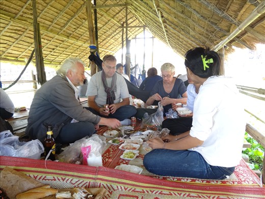 Picnic spot - CWF volunteers and Soriya (co-ordinator)