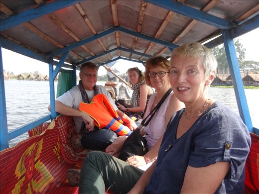 On a little boat trip