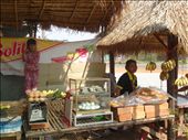 Lunch bus stop - yummy banana and coconut frittes followed by fresh pineapple: by gina_holley, Views[243]