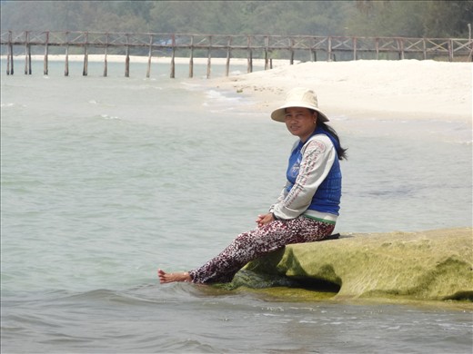 Beautiful almost deserted beach for lunch stop/swim