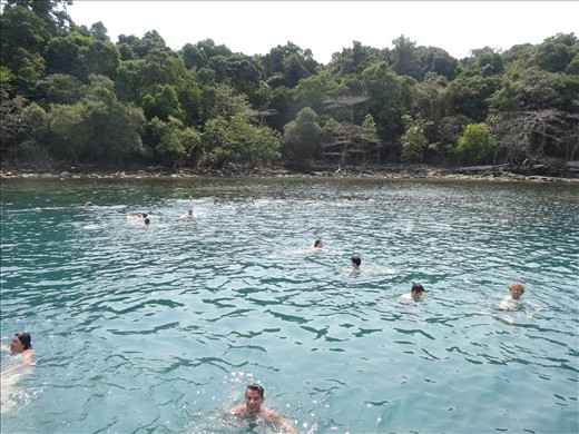 Swim/snorkle spot on way to Koh Rong Samloem