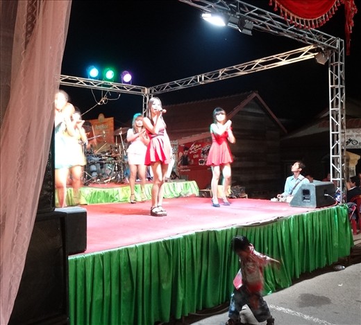 Wedding had its own live band and dancing girls