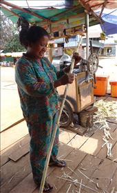  My favourite sugar cane juice lady - no additives at all and so fresh: by gina_holley, Views[374]