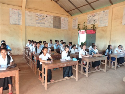 Class 10A at Sen Monorom High School - my last day 