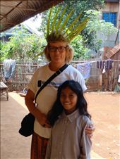 Head dress and grass ring made for me by a young friend : by gina_holley, Views[317]
