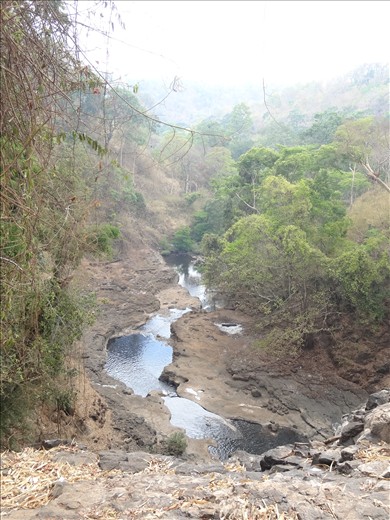 Looking down the valley in the dry season