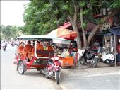 Monks sheltering from the rain near my hotel street: by gina_holley, Views[388]