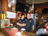 Bar owner (Kiwi) and other staff member at the Shipwreck Bar: by gina_holley, Views[1548]