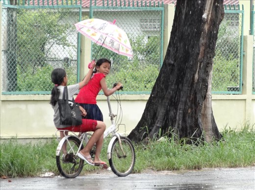 Kids practising getting ready for upgrading to moto