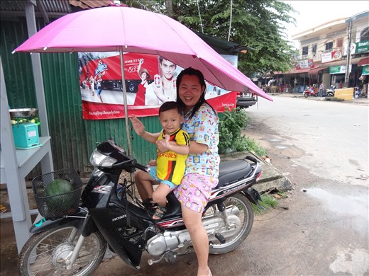 Specially for motos - this one was tied to the frame but others are bolted