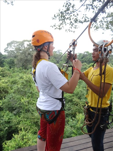 Maddy getting ready for the platform 
