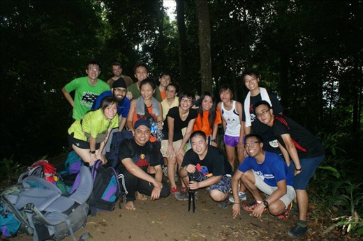 At the end of the hike