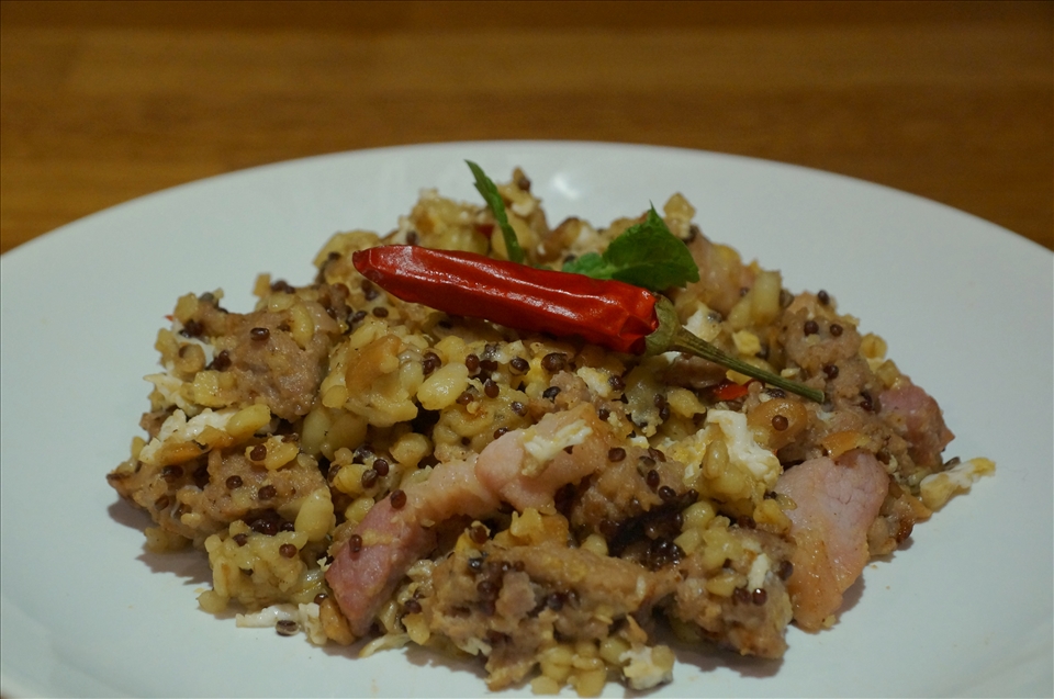 The fiery chili makes it