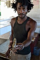 guy selling prawns: by giuliamarocchino, Views[270]