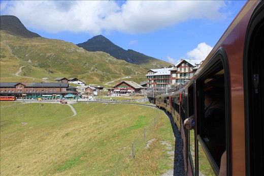 The train takes us back down from the giant Jungfrau