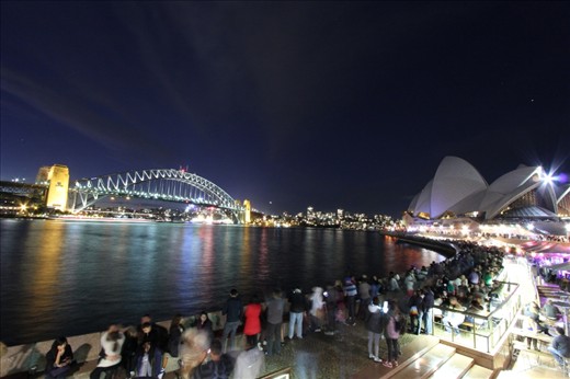 The two icons of Sydney were inseparable on this night.
