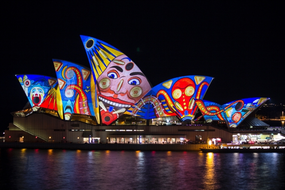 The Opera House has never looked so cheeky.