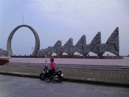 monument on the beach
