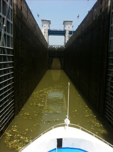 entering the lock