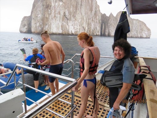 Off snorkelling around Kicker Rock.