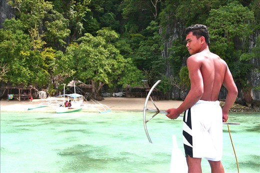 Being taken to a secret island by a local Filipino.