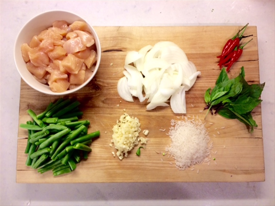 Kai Phat Krapow Ingredients