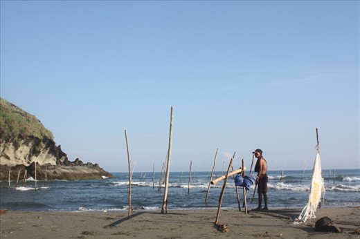 Fisherman done for the day at 7 in the morning.