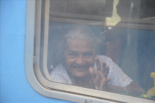 In the train -Trip begins with curiosity and smile 