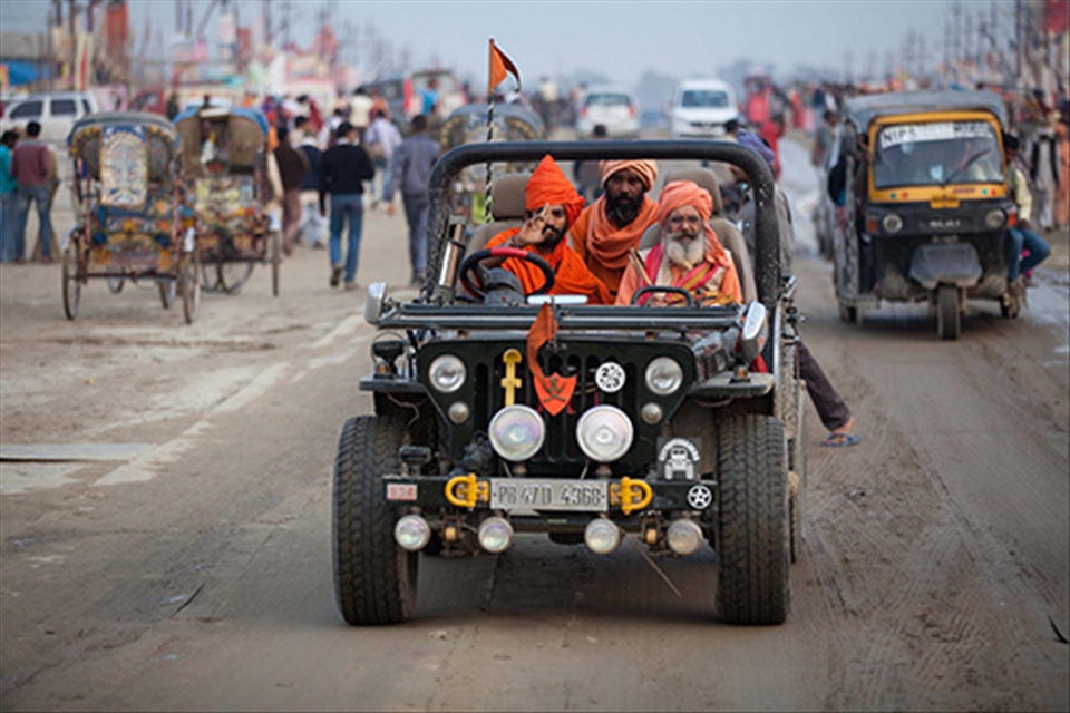 are the saints really beyond materialism and ego? this photo raises questions