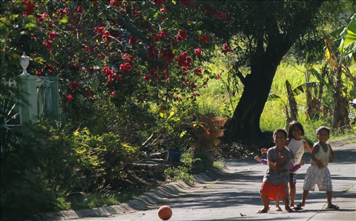 the Children stop playing and suddenly pose when they saw me taking pictures. cavite philippines