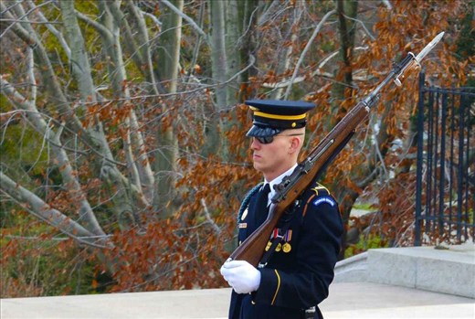 Walking a lonely road.