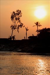 Despite the increasing influence of technology and urban culture on the Sundarban communities, families still retain a relatively simple lifestyle and a strong sense of community. Here, a group of men continue to work together as the sun sinks, collecting palm fronds  for the thatching of one of their homesteads.  : by grahamfreeman, Views[553]