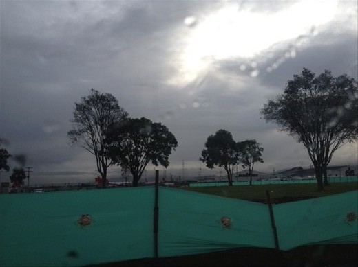 First clear view of the torrential Colombian sky