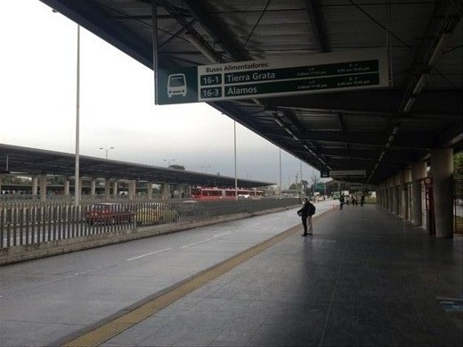 Transmilenio bus station 