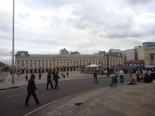What I believe is the Alcadia Mayor de Colombia, Plaza de Bolivar 