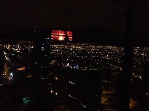 View from El Piso Treinta of downtown Bogotá 