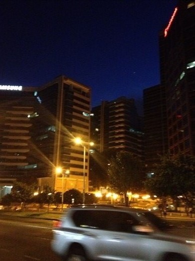 View of the downtown skyline as we made our great trek down La Séptima 