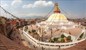 Boudhanath in 4D.  One of the holiest sites in Nepal, the Boudhanath stupa is an awe inspiring ancient site in Kathmandu.  Built on the trade route from Tibet to the Kathmandu Valley, it is a place to worship and rest for weary porters working their way across the the mountains.: by grantstirton, Views[447]