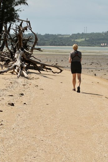 On the beach, Ishigaki