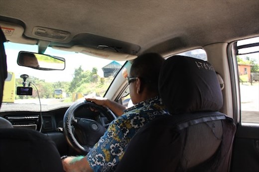 Sir John, our driver, Suva