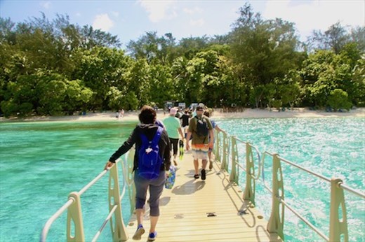 The long wharf, Conflict Island, PNG