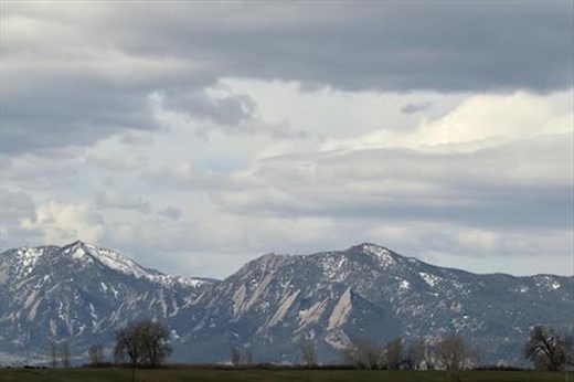 The Flatirons from Lagerman Lake