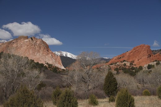 Garden of the Gods with Pike's Peak, Colorado Springs